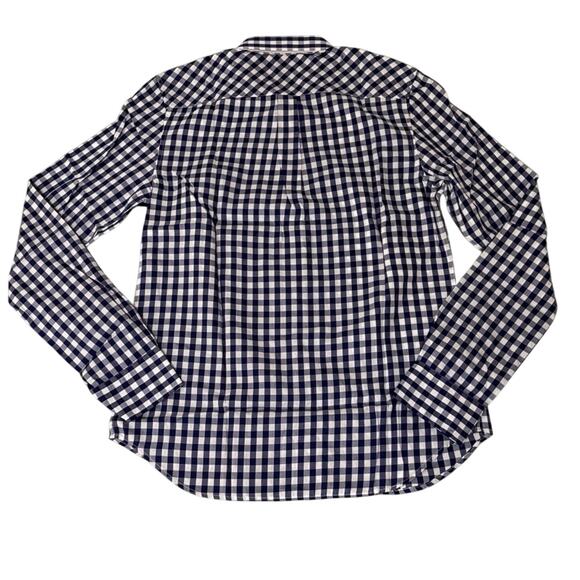 UNTUCKit Blue Gingham Button-Down Shirt Size 2 NWT Classic Cotton Work Top - Picture 3 of 5